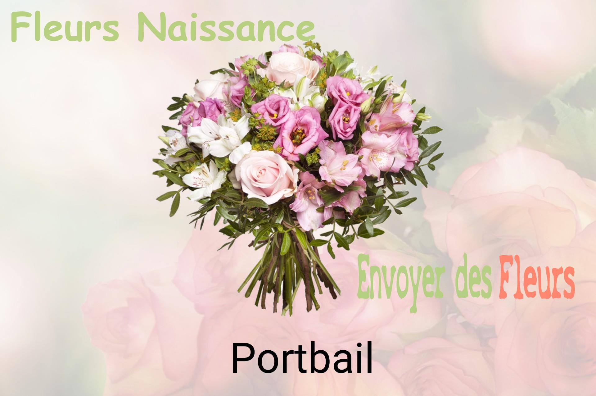 Bouquet de fleurs de naissance livré à Portbail